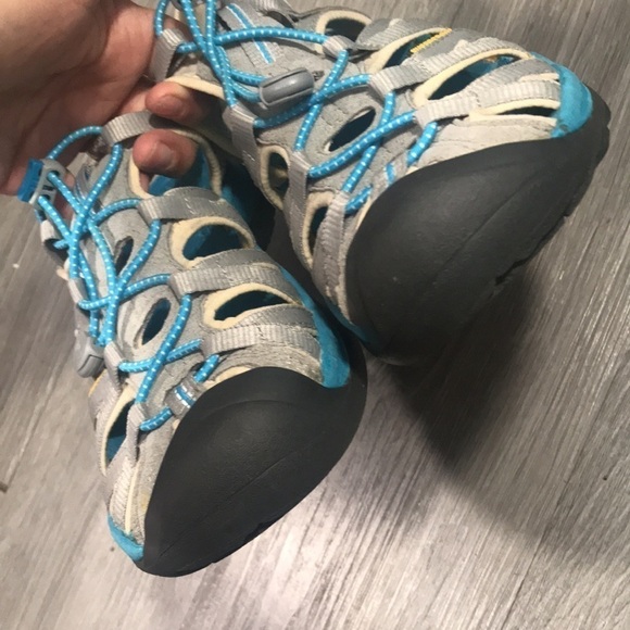 KEEN - WHISPER NEUTRAL GRAY/LAGOON Sandals size 9.5 - Picture 3 of 10